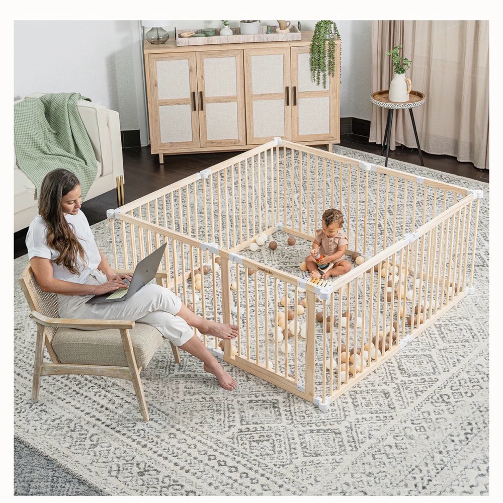 Comfy Cubs Wood Playpen
